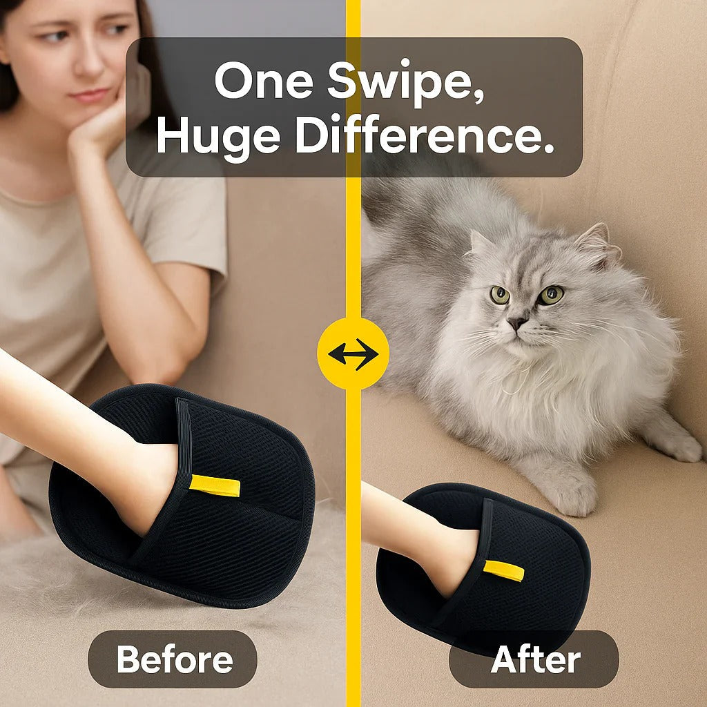 HypeBrav Pet Hair Removal Gloves