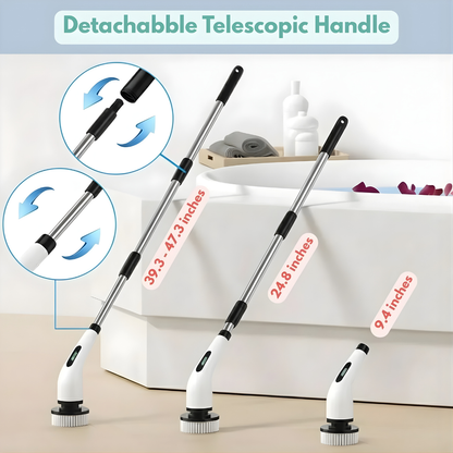 All-in-1 Electric Spin Scrubber Effortless Cleaning