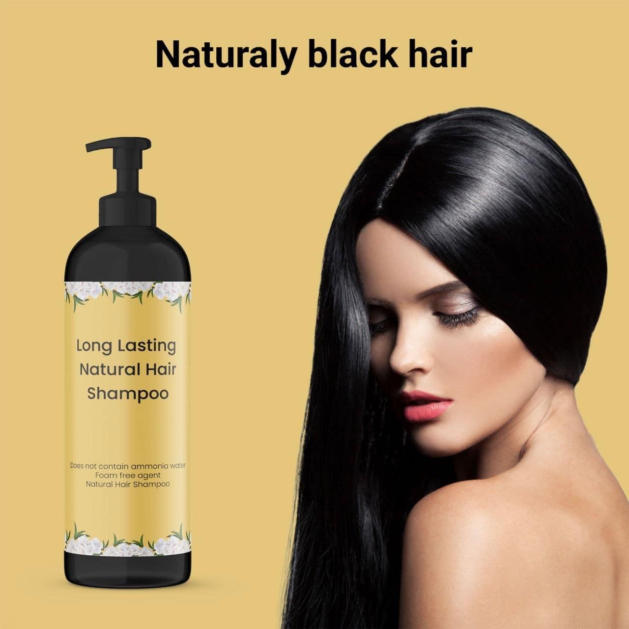Long Lasting Natural Hair Dye Shampoo - 2 (Made With Japanese Traditions)