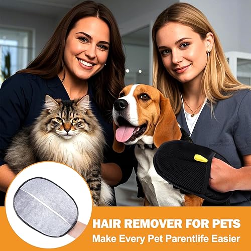 HypeBrav Pet Hair Removal Gloves