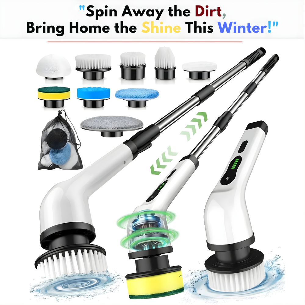 All-in-1 Electric Spin Scrubber Effortless Cleaning